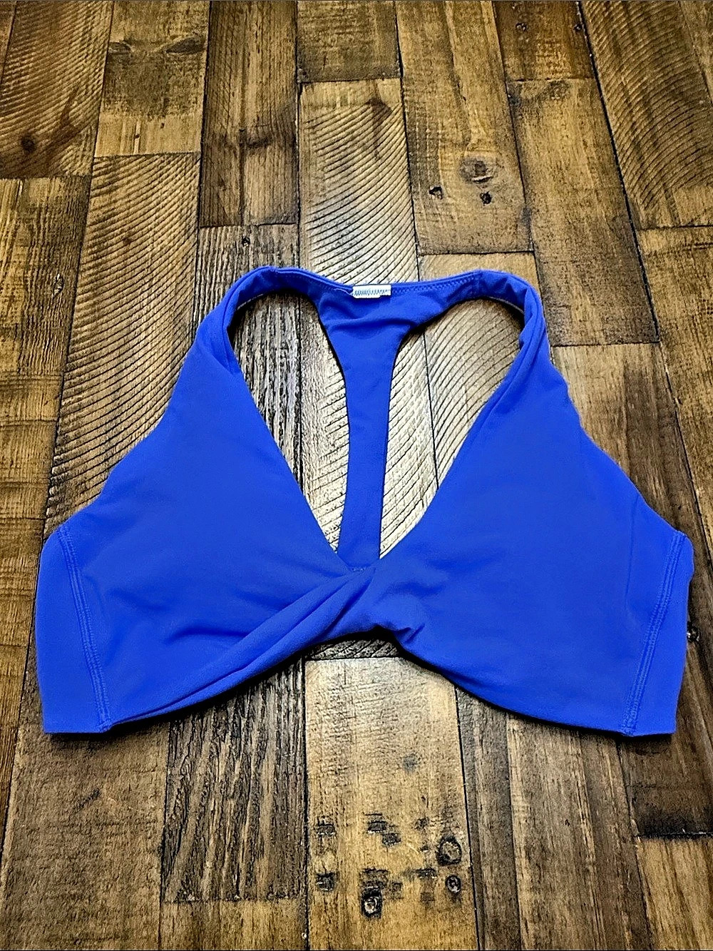 Fabletics Oasis Twist Sports Bra Blue